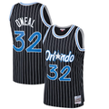 Fenge O.Magic #32 Shaquille O'Neal Mitchell & Ness Black Hardwood Classics Swingman Jerseys