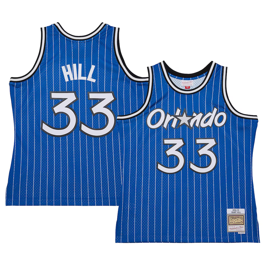Fenge O.Magic #33 Grant Hill Mitchell & Ness Blue 2004-05 Hardwood Classics Swingman Jerseys