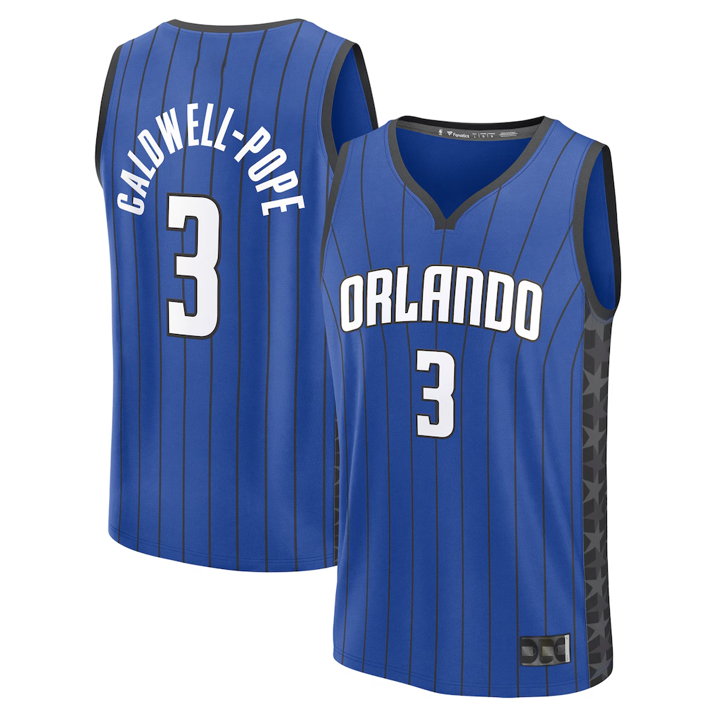 Fenge O.Magic #3 Kentavious Caldwell-Pope Blue Fast Break Replica Player Jerseys - Statement Edition