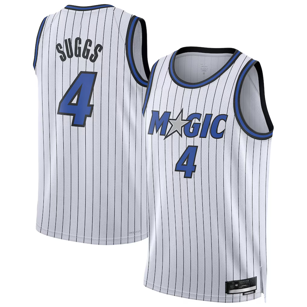 Fenge O.Magic #4 Jalen Suggs White Swingman Player Jerseys - Association Edition