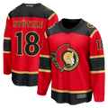 Fenge O.Senators #18 Tim Stutzle Red Alternate Breakaway Jerseys