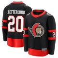 Fenge O.Senators #20 Fabian Zetterlund Black Home Breakaway Jerseys