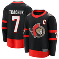 Fenge O.Senators #7 Brady Tkachuk Black Home Breakaway Jerseys