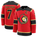 Fenge O.Senators #7 Brady Tkachuk Red Alternate Premium Jerseys