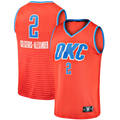 Fenge OC.Thunder #2 Shai Gilgeous-Alexander Orange Fast Break Player Stitched Jerseys - Statement Edition