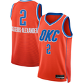 Fenge OC.Thunder #2 Shai Gilgeous-Alexander Orange Swingman Stitched Jerseys - Statement Edition