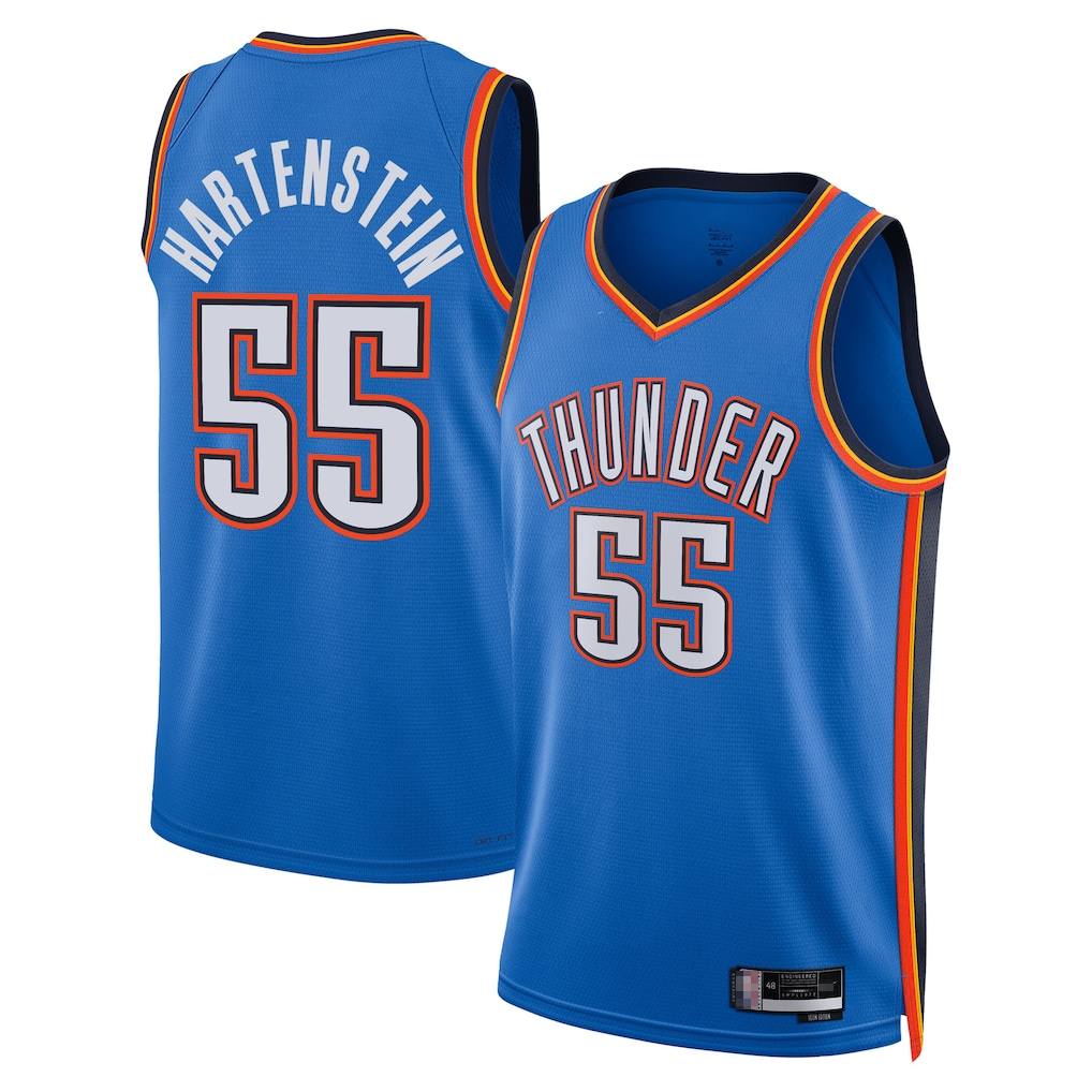 Fenge OC.Thunder #55 Isaiah Hartenstein Blue Swingman Player Stitched Jerseys - Icon Edition