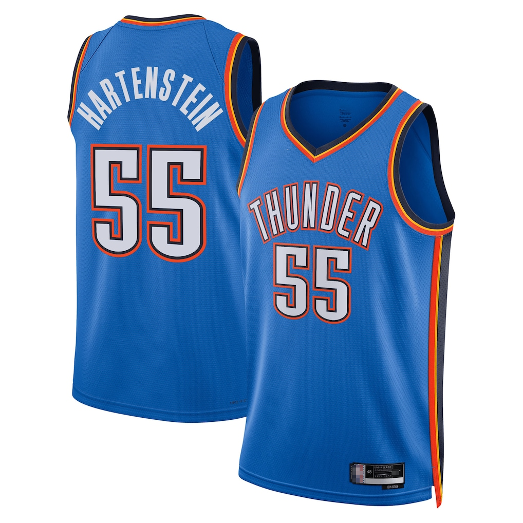 Fenge OC.Thunder #55 Isaiah Hartenstein Blue Swingman Stitched Jerseys - Icon Edition