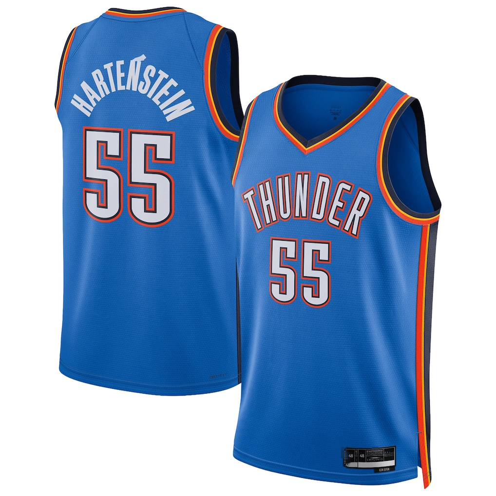 Fenge OC.Thunder #55 Isaiah Hartenstein Blue Swingman Stitched Jerseys - Icon Edition