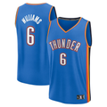 Fenge OC.Thunder #6 Jaylin Williams Blue Fast Break Replica Player Stitched Jerseys - Icon Edition