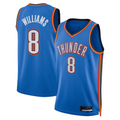 Fenge OC.Thunder #8 Jalen Williams Blue Swingman Replica Stitched Jerseys - Icon Edition