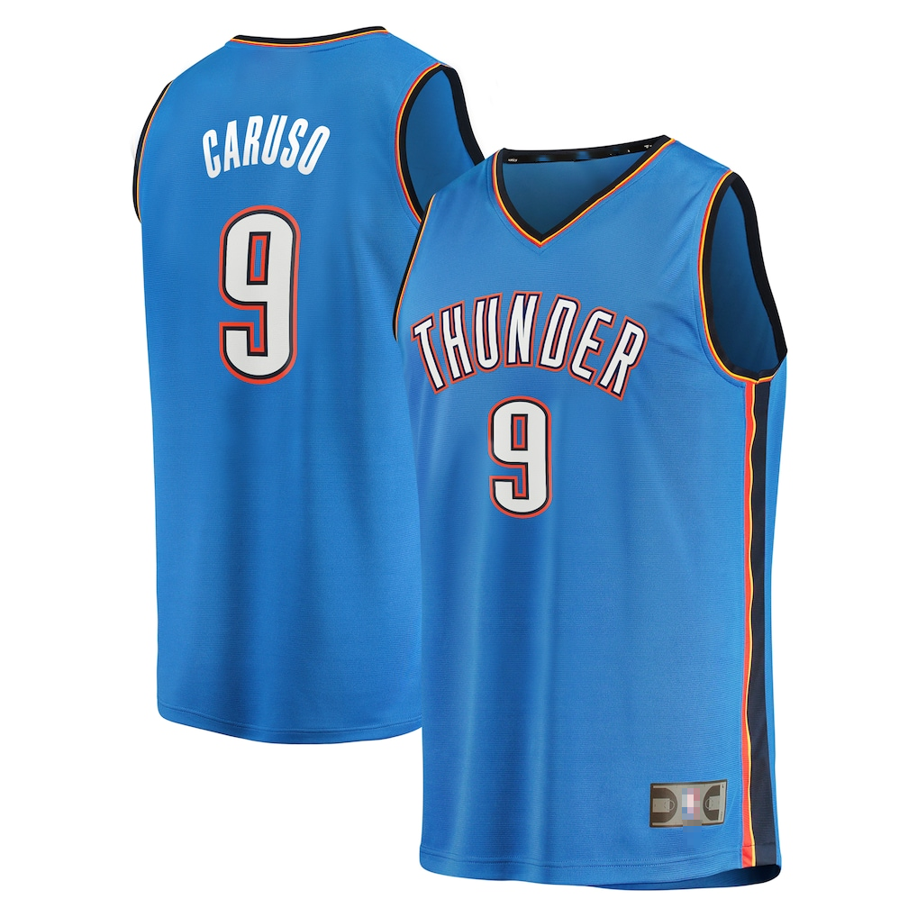 Fenge OC.Thunder #9 Alex Caruso Blue Fast Break Replica Player Stitched Jerseys - Icon Edition