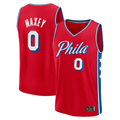 Fenge P.76ers #0 Tyrese Maxey Jordan Brand Red Swingman Jerseys - Statement Edition