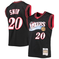 Fenge P.76ers #20 Eric Snow Mitchell & Ness Black 2000-01 Hardwood Classics Swingman Jerseys