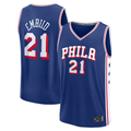 Fenge P.76ers #21 Joel Embiid  Royal Fast Break Replica Jerseys - Icon Edition