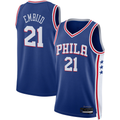 Fenge P.76ers #21 Joel Embiid Royal Swingman Jerseys - Icon Edition