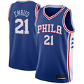 Fenge P.76ers #21 Joel Embiid Royal Swingman Jerseys - Icon Edition