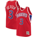 Fenge P.76ers #3 Allen Iverson Mitchell & Ness Red 1996-97 Hardwood Classics Swingman Jerseys