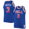 Fenge P.76ers #3 Allen Iverson Mitchell & Ness Royal 199697 Big & Tall Hardwood Classics Swingman Jerseys
