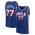 Fenge P.76ers #77 V. J. Edgecombe Royal 2025 Draft First Round Pick Fast Break Replica Jerseys - Icon Edition