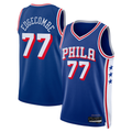 Fenge P.76ers #77 V. J. Edgecombe Royal 2025 Draft First Round Pick Swingman Jerseys - Icon Edition