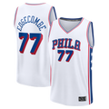 Fenge P.76ers #77 VJ Edgecombe  White Fast Break Replica Player Jerseys - Association Edition