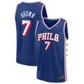 Fenge P.76ers #7 Jaylen Brown Fanatics Royal Fast Break JerseyS - Icon Edition