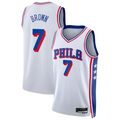 Fenge P.76ers #7 White Swingman Jerseys - Association Edition