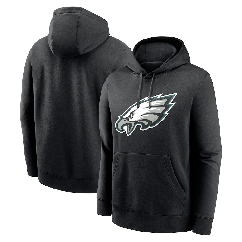 Fenge P.Eagles Black LOGO Pullover Hoodies Home Game Stitched Jerseys