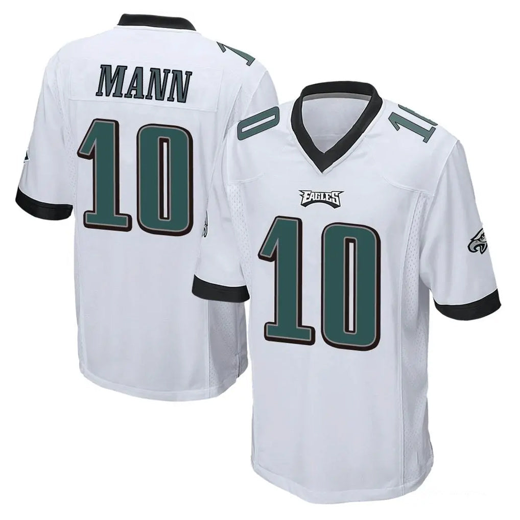 Fenge P.Eagles #10 Braden Mann Player White Home Game Stitched Jerseys