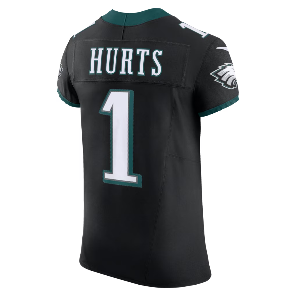 FengeP.Eagles #1 Jalen Hurts Black Alternate Vapor F.U.S.E. Elite Stitched Jerseys