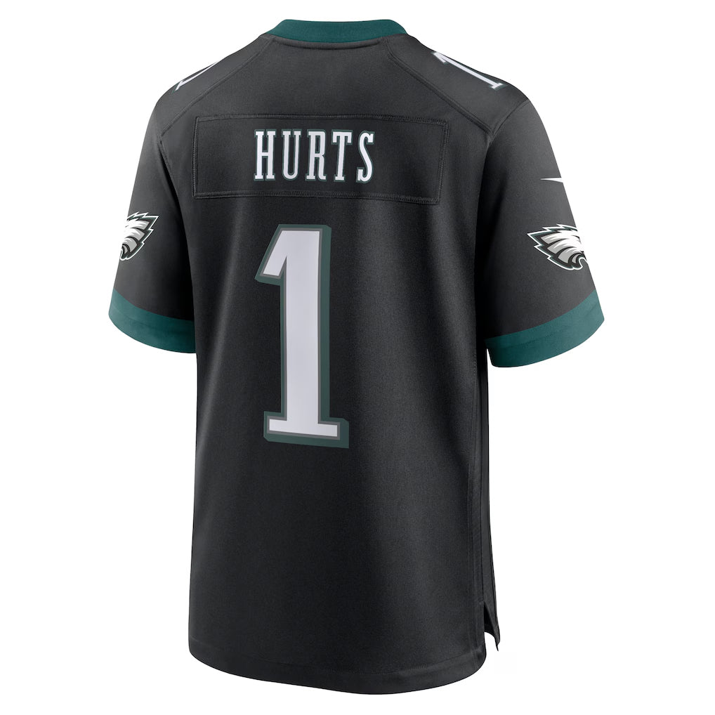 Fenge P.Eagles #1 Jalen Hurts Player Black Home Game Stitched Jerseys