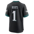 Fenge P.Eagles #1 Jalen Hurts Player Black Home Game Stitched Jerseys