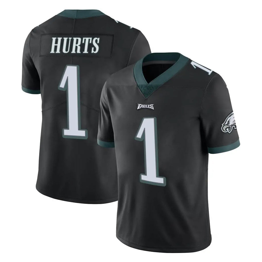 Fenge P.Eagles #1 Jalen Hurts Player Black Limited Vapor Untouchable Home Game Stitched Jerseys