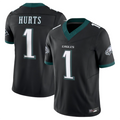 Fenge P.Eagles #1 Jalen Hurts Player Black Vapor F.U.S.E. Limited Stitched Jerseys