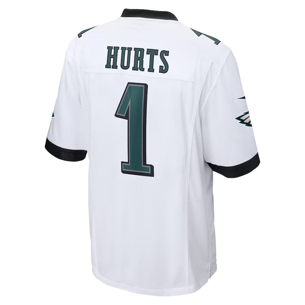Fenge P.Eagles #1 Jalen Hurts Player White Game Stitched Jersey