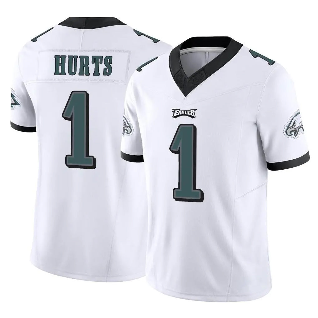 Fenge P.Eagles #1 Jalen Hurts Player White Limited Vapor F.U.S.E. Home Game Stitched Jerseys