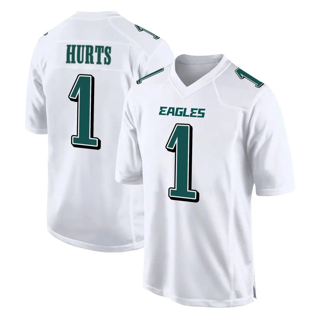 Fenge P.Eagles #1 Jalen Hurts Player White Tundra Fashion Home Game Stitched Jerseys