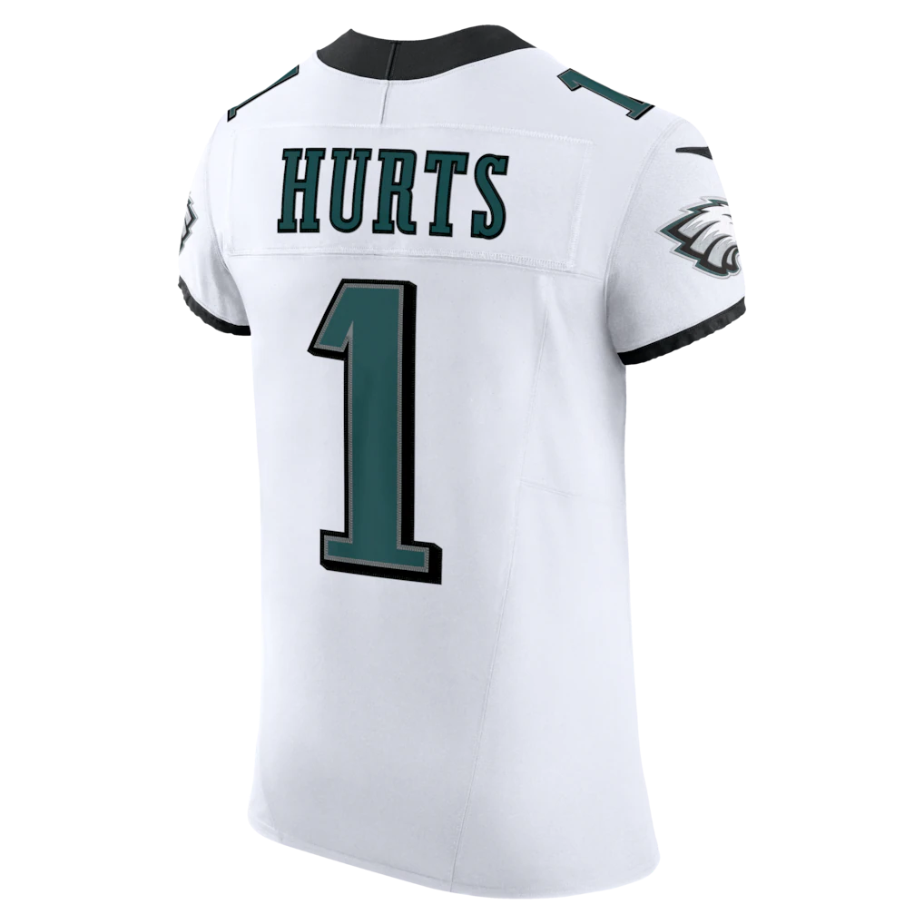 Fenge P.Eagles #1 Jalen Hurts White Vapor F.U.S.E. Elite Stitched Jerseys
