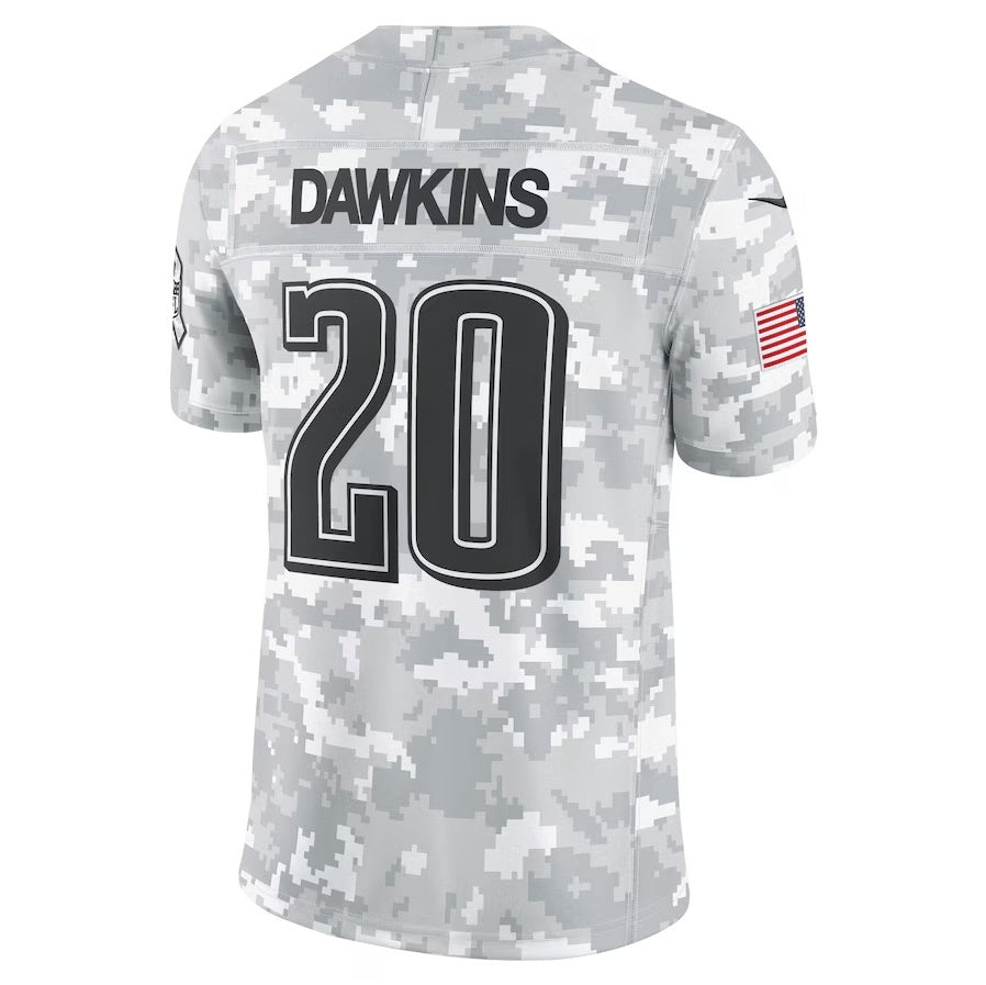 Fenge P.Eagles #20 Brian Dawkins Arctic Camo 2024 Salute to Service Retired Player Limited Stitched Jerseys