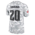 Fenge P.Eagles #20 Brian Dawkins Arctic Camo 2024 Salute to Service Retired Player Limited Stitched Jerseys