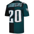Fenge P.Eagles #20 Brian Dawkins Mitchell & Ness Midnight Green-Black Split Legacy Replica Stitched Jerseys