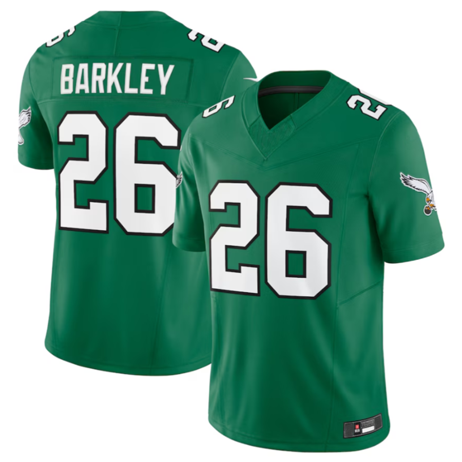 Fenge P.Eagles #26 Saquon Barkley Green Alternate Vapor F.U.S.E. Limited Jersey -Stitched American Stitched Jerseys