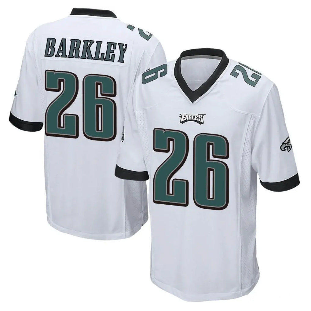 Fenge P.Eagles #26 Saquon Barkley Player White Home Game Stitched Jerseys