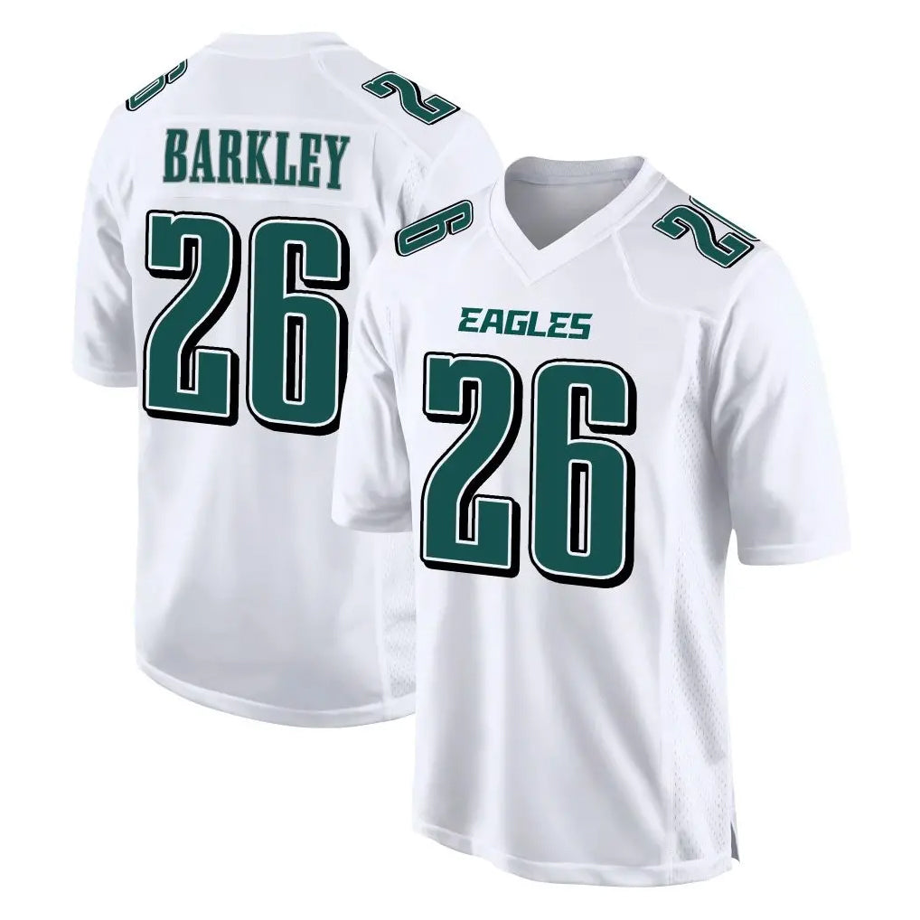 Fenge P.Eagles #26 Saquon Barkley Player White Tundra Fashion Home Game Stitched Jerseys