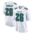Fenge P.Eagles #26 Saquon Barkley Player White Tundra Fashion Home Game Stitched Jerseys