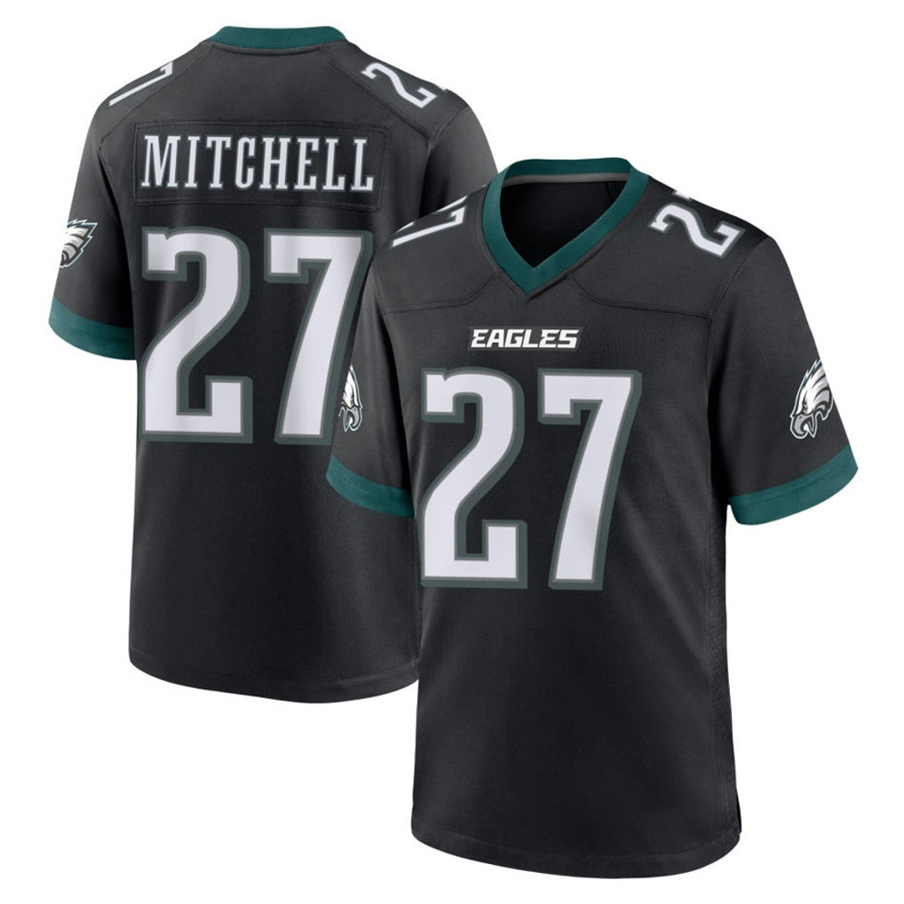 Fenge P.Eagles #27 Quinyon Mitchell Player Black Game Home Stitched Jerseys