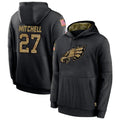 Fenge P.Eagles #27 Quinyon Mitchell Player Black Military Hoodie Game Stitched Jerseys