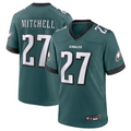 Fenge P.Eagles #27 Quinyon Mitchell Player Midnight Green Replica Game Stitched Jerseys