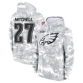 Fenge P.Eagles #27 Quinyon Mitchell Player Military Hoodie Arctic Camo Salute To Service Stitched Jerseys